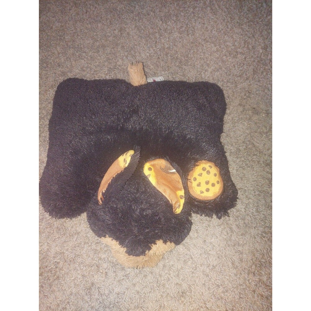 Pillow Pets Chocolate Chip Cookie Dog Plush Brown Shaggy Puppy Large 16 inch